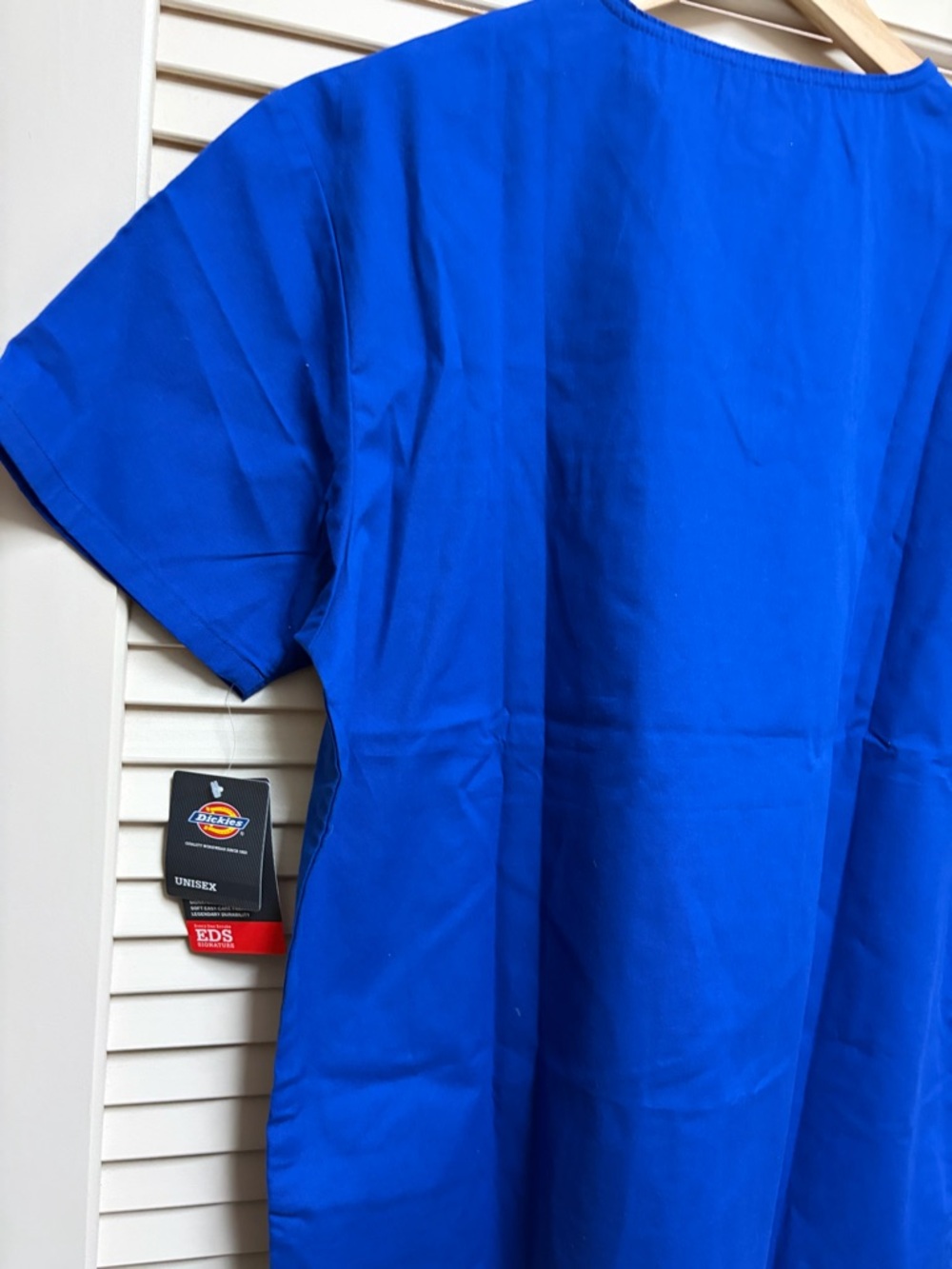 Dickies EDS Signature Scrub Top Unisex Small Blue V Neck Medical Hospital Clinic - Picture 4 of 12